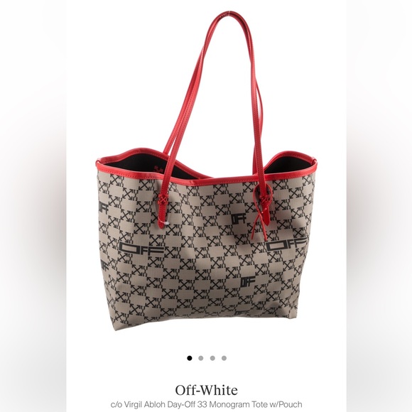 Off-White Virgil Abloh Day-Off 33 Monogram Tote w Pouch - Picture 3 of 16